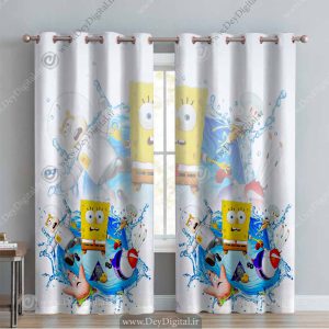 پرده چاپی طرح باب اسفنجی PK-3629