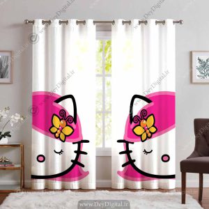 پرده پانچی PK-3674 hello kitty