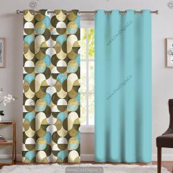 پرده پانچی مدرن هندسی PK-4690