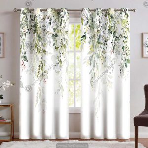 پرده پانچی فانتزی طرح برگ PK-4794