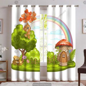 پرده چاپی سه بعدی اتاق کودک