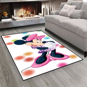 فرشینه چاپی طرح میکی موس زمینه روشن