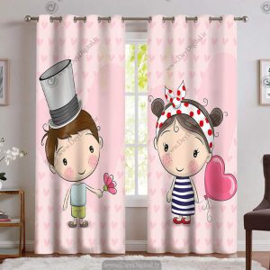 پرده اتاق کودک طرح کارتونی