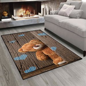 فرش چاپی طرح عروسک خرسی