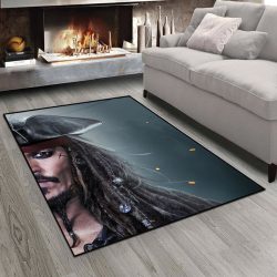 فرش چاپی تصویر جانی دپ در فیلم دزدان دریایی