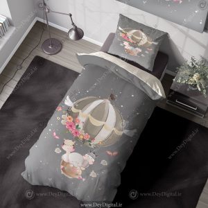ست روتختی بچه گانه طوسی