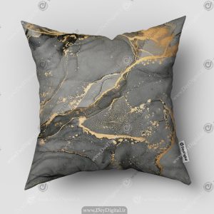 کوسن طرح سنگ مشکی رگه های طلایی