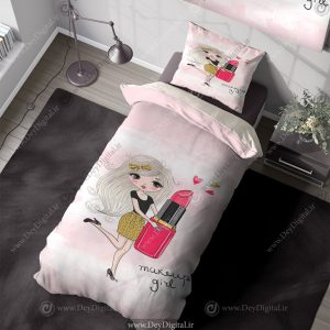 روتختی دخترانه طرح عروسکی صورتی