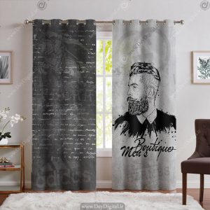 پرده پانچی بوتیک مردانه
