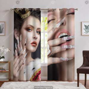 پرده سه بعدی مدل کاشت ناخن