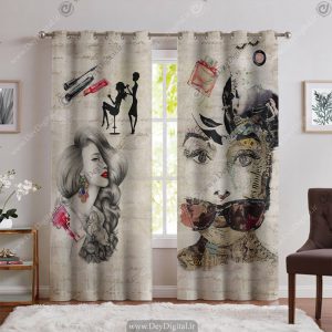 پرده سه بعدی آرایشگاه زنانه