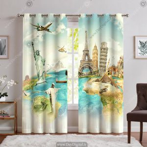 پرده پانچی برای آژانس مسافرتی