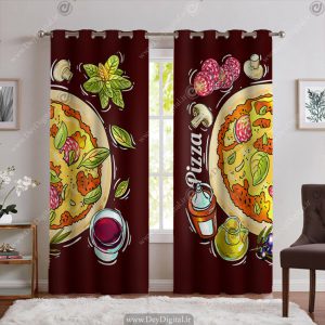 پرده پانچی فانتزی برای پیتزایی PK-6348