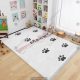 فرشینه اتاق دخترانه طرح رد پای گربه