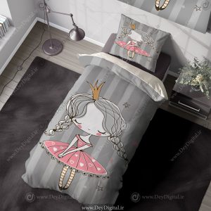 روتختی تکنفره دخترانه طرح پرنسسی