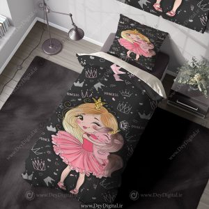 روتختی سه بعدی طرح دخترانه پرنسسی