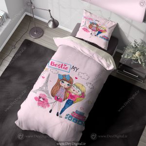 روتختی دخترانه فانتزی صورتی
