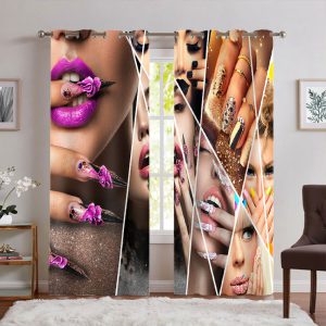 پرده پانچ برای سالن زیبایی