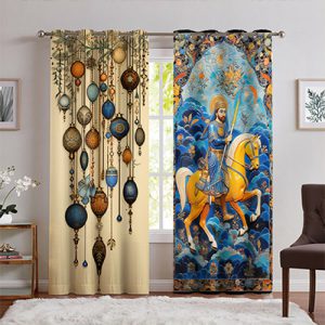 پرده چاپی پانچ مدل نگارگری و سنتی