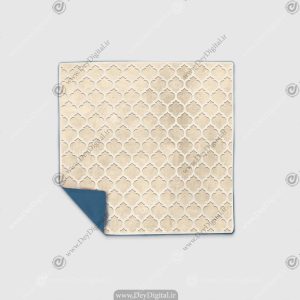 رومیزی طرح مشبک کرمی زنگ
