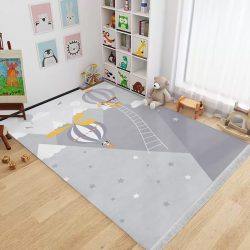 فرش چاپی کودک طرح کوه های طوسی