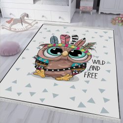 فرش چاپی کودکانه طرح جغد