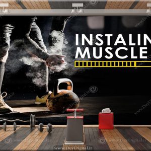 پوستر سه بعدی طحه وزنه سنگن به شکل گوی