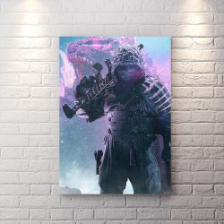 تابلو اتاق گیمینگ طرح Godzilla x Kong از بازی کالاف
