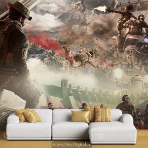 کاغذ دیواری سه بعدی بازی جنگ جهانی
