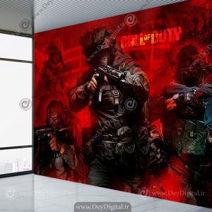 پوستر کاغذ دیواری گیمینگ طرح بازی تفنگی