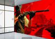 کاغذ دیواری سه بعدی طرح بازی اکشن Red Dead برای گیم نت