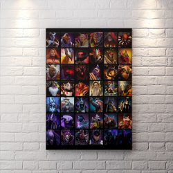 تابلو گیمینگ dota 2 با زمینه تیره