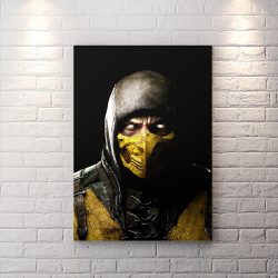 تابلو شاسی گیمینگ طرح اسکورپیون با زمینه مشکی