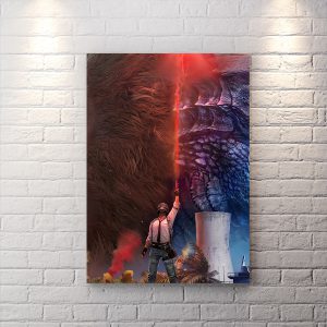 تابلو شاسی گیمینگ طرح Godzilla vs Kong از بازی پابجی