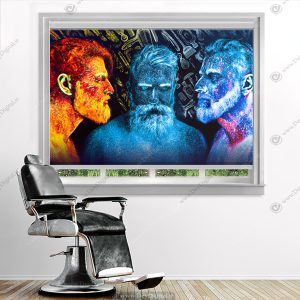 پرده شید آرایشگاه مردانه