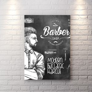 تابلو شاسی آرایشگاه مردانه