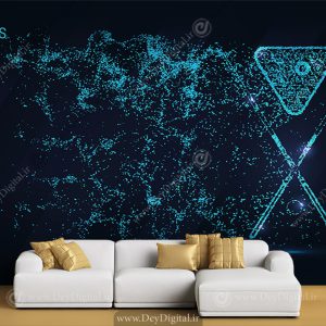 کاغذ دیواری سه بعدی خفن برای باشگاه بیلیارد