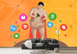 پوستر دیواری درمان چاقی برای مطب دکتر تغذیه