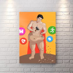 تابلو دکوراتیو برای مرکز لاغری و رژیم غذایی و مطب دکتر تغذیه