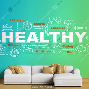پوستر دیواری سه بعدی تناسب اندام