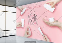 پوستر دیواری برای اتاق فشیال صورت