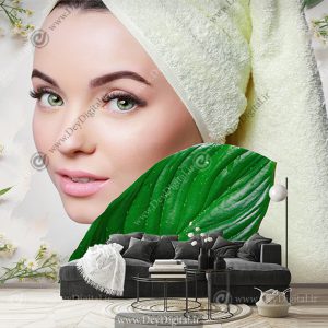 پوستر دیواری جوانسازی پوست برای کلینیک پوست و مو