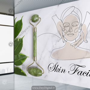 پوستر دیواری فشیال صورت برای کلینیک زیبایی پوست