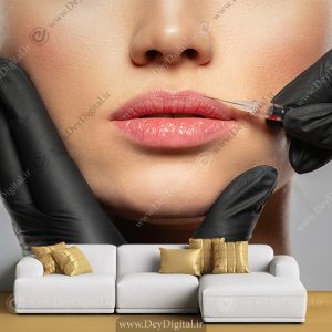 پوستر سه بعدی کلینیک زیبایی پوست طرح تزریق ژل