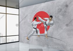 پوستر دیواری کاراته برای باشگاه رزمی