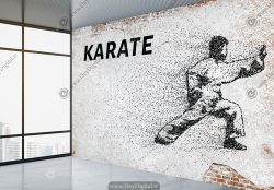 پوستر دیواری طرح باشگاه رزمی کاراته
