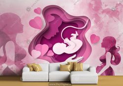 پوستر دیواری سه بعدی مرکز نازایی و بارداری