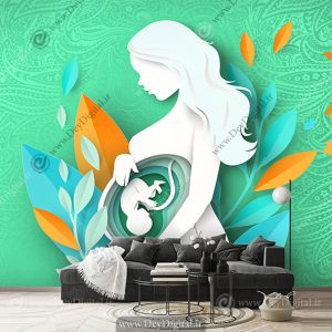 پوستر دیواری مفهومی برای مطب مامایی