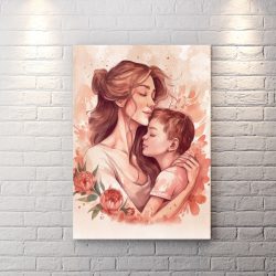 تابلو دکوراتیو طرح مادر و فرزند برای کلینیک بارداری