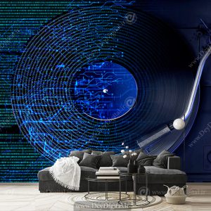 کاغذ دیواری سه بعدی موسیقی